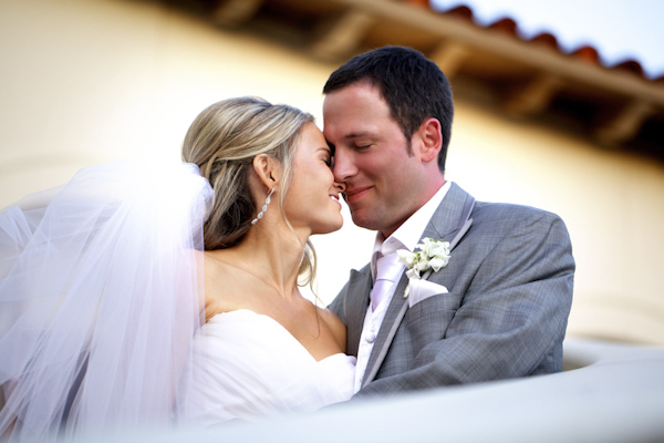 the happy couple cuddling - wedding photo by top Orange County, California wedding photographers D. Park Photography